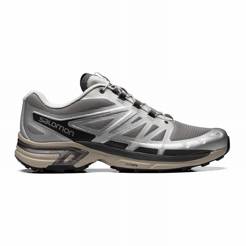 Zapatillas Trail Running Salomon Hombre Plateadas / Gris - Salomon Argentina XT-WINGS 2 ,320478-QKC